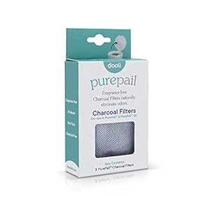 PurePail Charcoal Filters — 3 Count — Absorb and Naturally Eliminate Odors — Fragrance and Chemical Free — Non-Toxic…