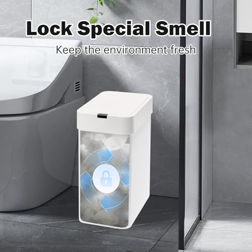 Canecas de basura con sensor 2 pack blanco 6.5 gal miniatura 6