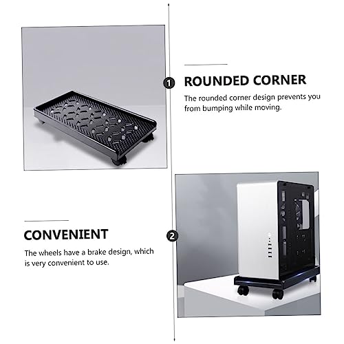 Soporte Móvil para CPU DOITOOL con Ruedas, Elevador para Torre de Computadora, Diseño Resistente con Defensas Laterales miniatura 3