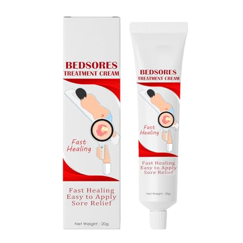 Crema para el dolor de presión,20g Pomada para úlceras de decúbito Crema para el cuidado de las úlceras de decúbito | Ungüento para úlceras de decúbito para úlceras por presión, piel irritada Gimocool