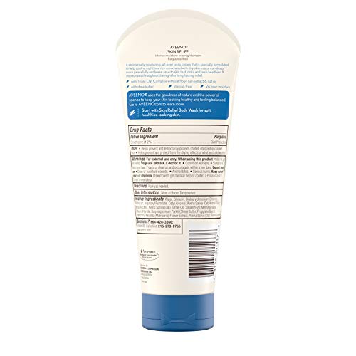 Aveeno Skin Relief Overnight Intense Moisture Cream with Triple Oat Complex & Natural Shea Butter, Therapeutic Dimethicone Skin Protectant for Dry Itchy Skin Relief, Fragrance- & Steroid-Free, 7.3 oz - image 6