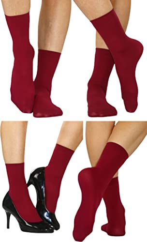 Image of ToBeInStyle Women's Pack of 6 or 12 Fashion Printed Crew Socks