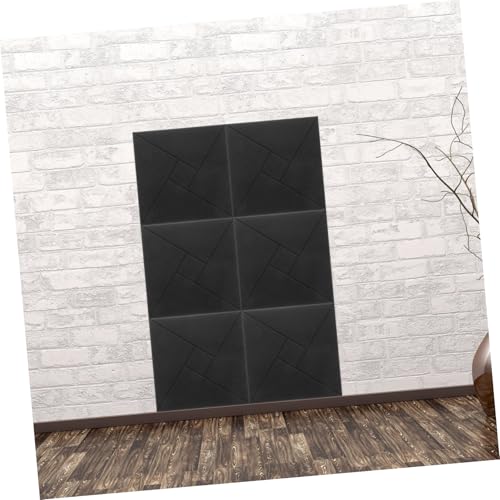 BESTonZON 6pcs paneles acústicos autoadhesivos para absorción de sonido para estudio en casa reducción de ruido acolchado de pared para mayor claridad de audio y para salas de grabación y dormitorios miniatura 6