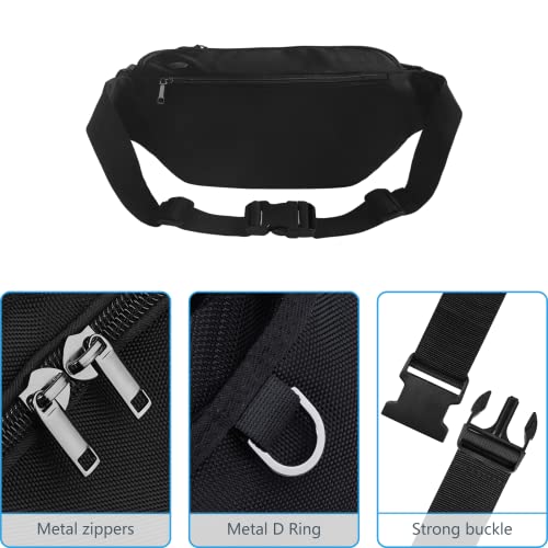 Sports-Fanny-Pack-for-Men-Women-Outdoor-Waist-Pack-Bag-with-6-Zipper-Pockets-Super-Capacity-Bum-Bag-with-Adjustable-Belt-for-Traveling-Hiking-Cycling-Workout-Casual