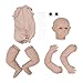 Fournyaa Rinato Bambino Bambola, 22 Pollici Morbido Toccare Corpo Non Verniciato Vuoto Bambola Kit, Fai da Te Simulazione Rinato Bambino Bambola Muffa Impostato Rinato Bambola Kit per Bambini