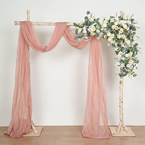 TABLECLOTHSFACTORY-75ft-Natural-Birch-Wood-Square-Wedding-Arch-Rustic-Arbor-Photography-Backdrop-Stand