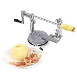 YDuupxe Apfelschäler, 3-in-1-Funktion, Edelstahlklingen, Platzsparende Obstschälmaschine, Entkernungswerkzeug für die Salatzubereitung