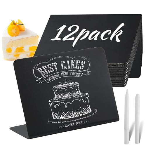 Mini tableau noir 12 pièces, stylo type L, numéros de tables, buffet, panneaux de mariage fête restaurant