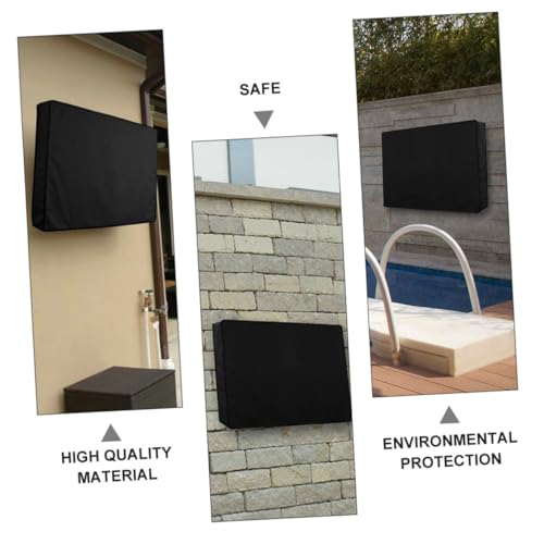 Housse TV extérieure imperméable Kisangel résistante aux intempéries avec base - 2