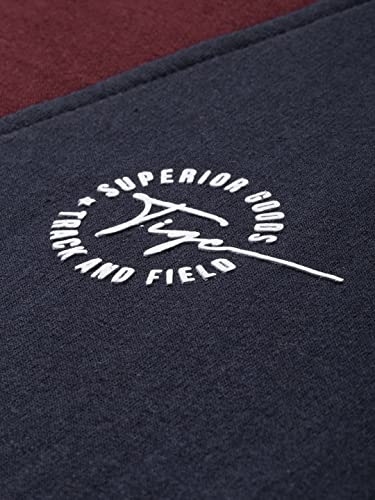 Image of The Indian Garage Co Men Regular Fit Colourblocked Crew Neck Overhead Sweatshirt