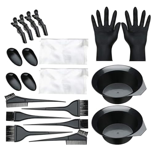 ユーザーフレンドリーなヘアカラーリングツールセット20個パックには、サロンのような結果をもたらす多目的ブラシとコームが含まれていますヘアカラーリングキット