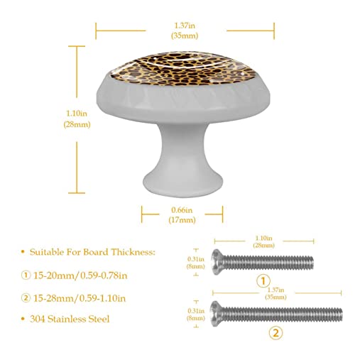 Boutons de cuisine léopard pour relooker les tiroirs de commode et placards