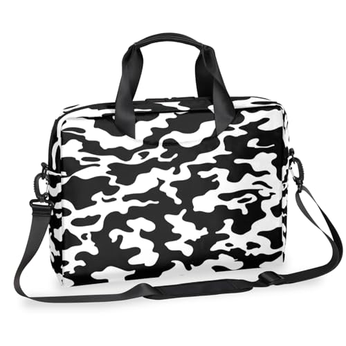 Bolsa para laptop 16 pulgadas negra y blanca impermeable miniatura 1