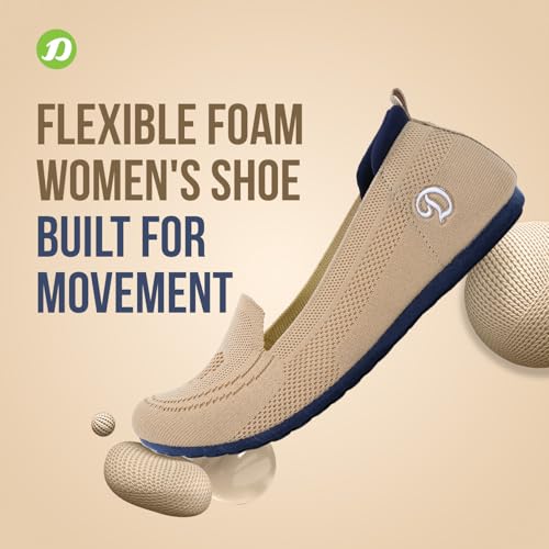 دكتور اكسترا سوفت حذاء نسائي مرن من رغوة الذاكرة للمشي والتدريب في صالة الألعاب الرياضية، كاجوال، رياضي، سهل الارتداء، خفيف الوزن مع رباط، حذاء رياضي منزلق للجري للسيدات والفتيات D-1003