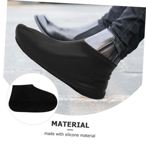 Fundas impermeables para calzado para hombre, fundas antideslizantes reforzadas para botas, cubrebotas para condiciones lluviosas, protector de calzado para actividades al aire libre miniatura 5