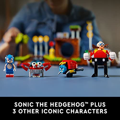 Ideas Sonic The Hedgehog – Green Hill Zone 21331 Building Kit; Nostalgia Gift for Yourself, Any Millennial Sonic The Hedgehog Fan or Lover of 1990s Computer Game Memorabilia (1,125 Pieces) - Lego - Immagine 5