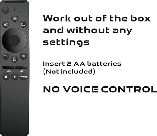 Universal Remote Control Compatible for All Samsung TV LED QLED UHD SUHD HDR LCD Frame Curved Solar HDTV 4K 8K 3D Smart TV Remote Replacement, with Buttons for Netflix, P Video, WWW