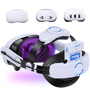 VRヘッドセット ホワイト コントローラー付き VRヘッドセット コントローラー及び バッテリーポートカスタム付き
