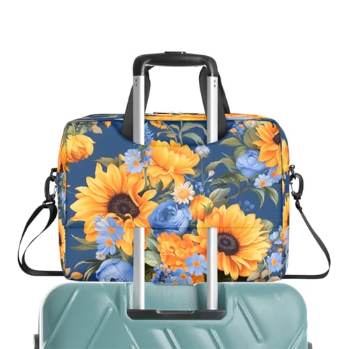Bolso para Laptop 15.6-16 Pulgadas Azul Floral miniatura 7