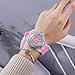 CdyBox Silicone Bling Women Men Watch LED Luminous Colorful Lights Sport Watches Wristwatch (Pink)