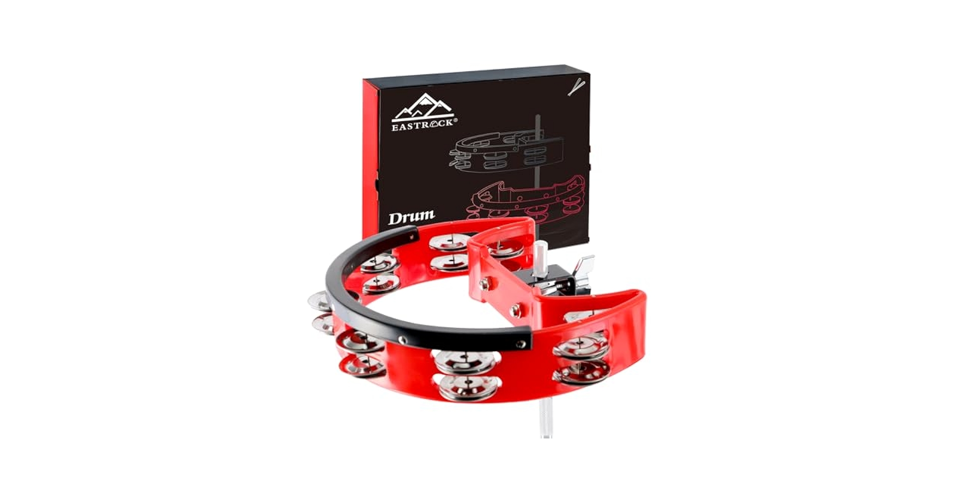 Amazon.com: EASTROCK Drum Set Tambourine with Mounting Eye