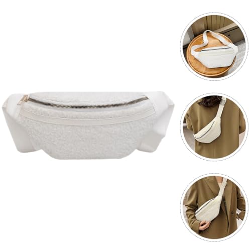 Riñonera de felpa OUNONA bolso casual y deportivo para chicas y universidad 5