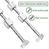 SBRRAIL Linear Rail 2PCS 300mm 8mm Dia Linear Motion Ball Bearing with 2PCS SCS8UU 4PCS Support Base Slide Bushing 300mm Linear Shaft Optical Axis with Rod Rail Support Set