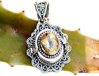 Natural Citrine Pendant, Poison Pendant, Poison Box Pendant, Openable Poison Pendant, November Birthstone Pendant, Locket Pendant, Yellow Citrine ~ Gemstone Pendant, Designer Box Pendant, Handmade Poison Pendant, Vintage Box Pendant, Wedding Pendant, Christmas Gifts