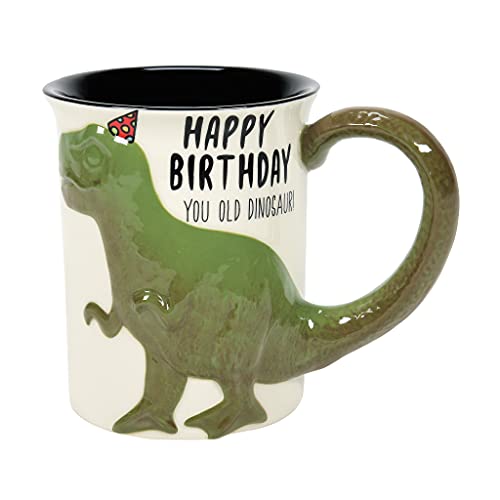Taza de café esculpida dinosaurio T-Rex 16 oz multicolor miniatura 1