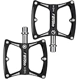 Favoto Pedales de Bicicleta, Pedales Bicicleta Montaña de Aleación de Aluminio Antideslizante con Cojinetes Sellados, Rosca de 9/16' para Adultos BMX MTB Bicicleta de Carretera Urbana Ciclismo