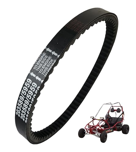 Image of Go Kart Drive Belt for 30 Series Go Kart Torque Converter Drive Belt Replaces Manco 5959 / Comet 203589 /Coleman KT196 /Murray 12-8487(1-Pcak)