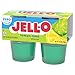 Jell-O Lemon-Lime Artificially Flavored Zero Sugar Ready-to-Eat Gelatin Snack Cups, 4 ct Cups