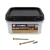 Grip-Rite DeckForce Exterior Wood Screws for Decks and Fences - Nano Coated - T-17 Autopilot Tip - Tan Deck Screws - #10 x 2-1/2" - 1 Lb Box - GRDF212STT1MBK