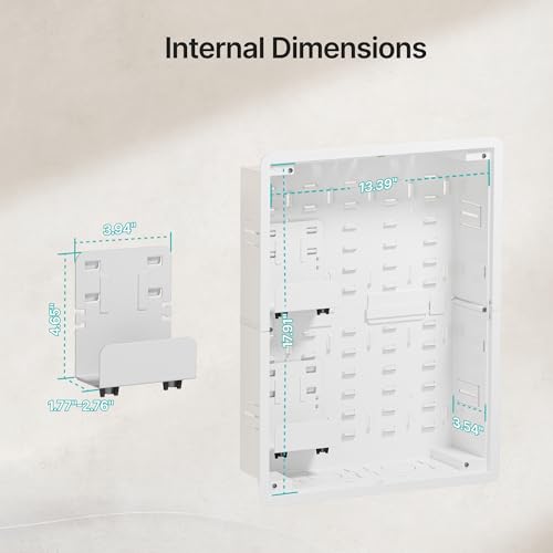 Boîte multimédia murale de 17 po finition premium intégration invisible - 6