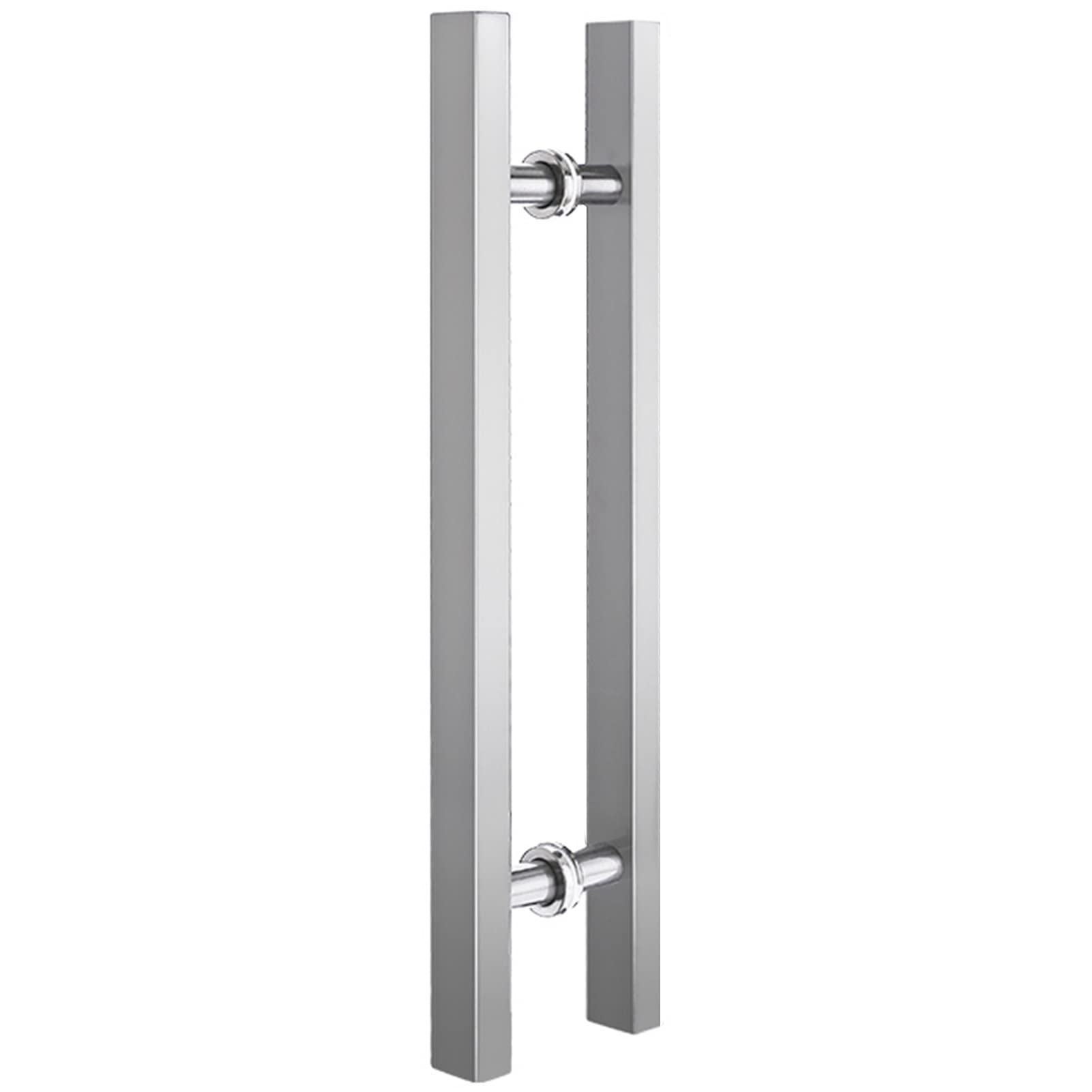 Poignée de porte en bois et verre en forme de H poignée intérieure et extérieure