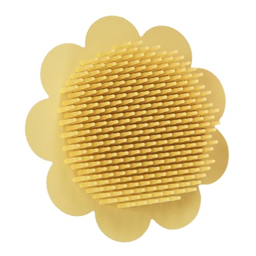 Beaupretty シリコン製 用バススクラバー 柔らかい素材の洗澡刷 ベビー体洗浄ツール 優しい肌触りで頭皮マッサージ対応 入浴時の体クレンジン