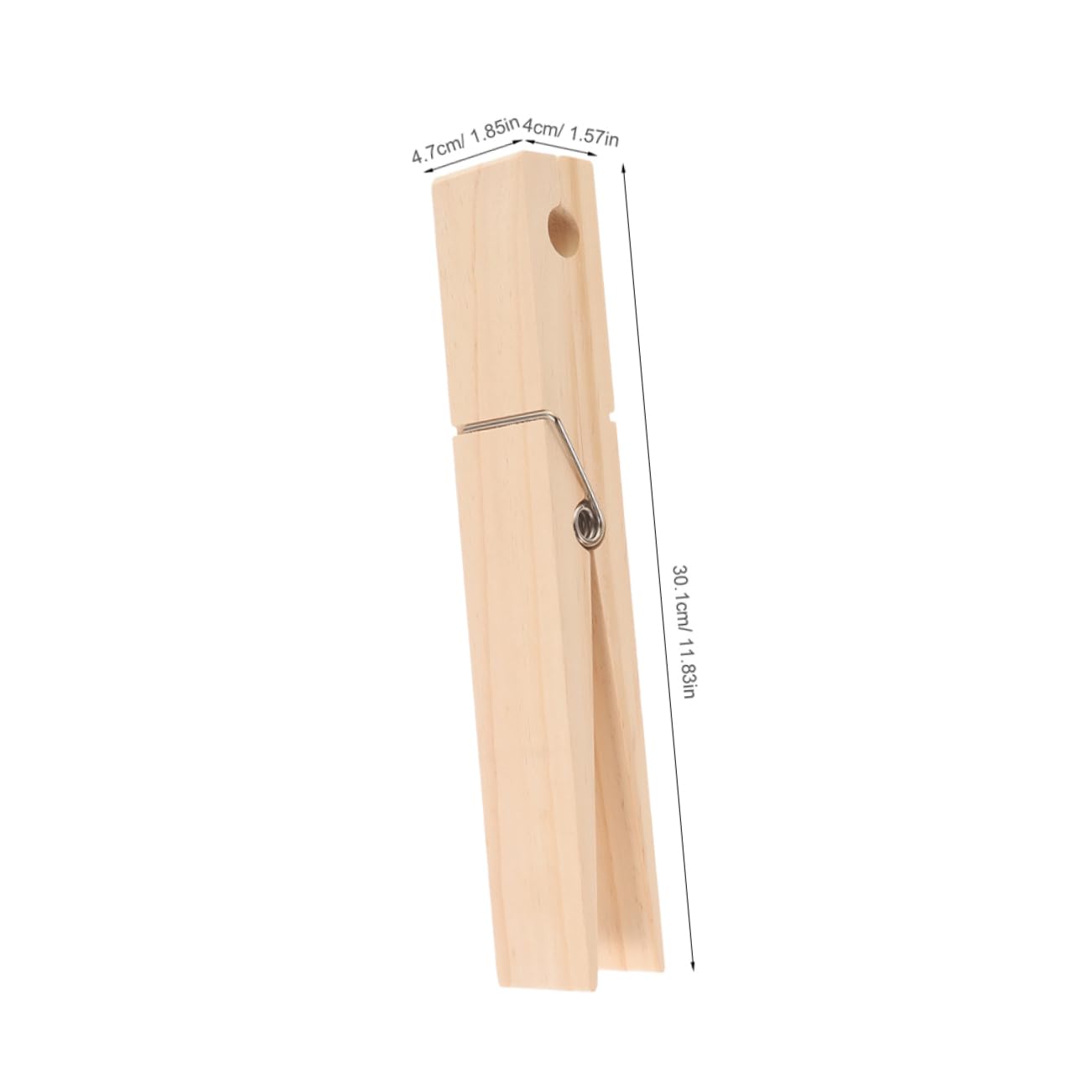 OUNONA 2 Stück Große Wäscheklammern im Landhausstil Rustikale Handtuchklammern für Badezimmer und Outdoor Einfache Bedienung Robust und Windfest 30x4x5cm