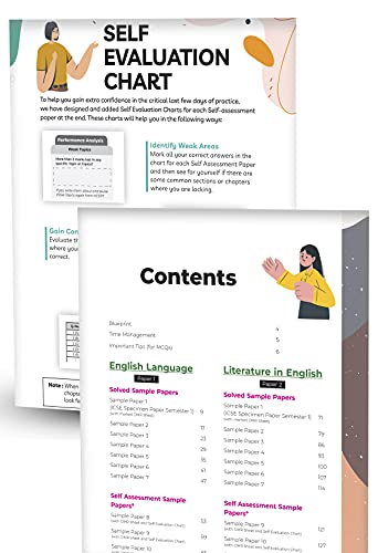Image of Educart ICSE Semester 1 English Paper 1 (Language) + English Paper 2 (Literature) Class 10 Sample Papers MCQ Book For 2021 Exam (Based on 26th Aug ICSE Specimen Paper)