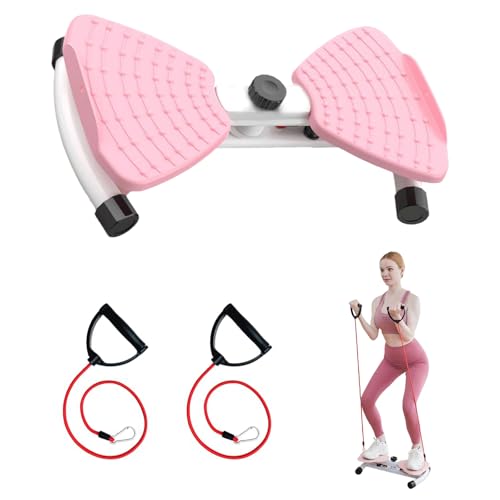 Waist Twisting Machine Con masaje de pies 3D – Silencioso, 20 dB, resistencia ajustable, capacidad de 150 kg, ABS y acero al carbono, sin ensamblaje, peso ligero de 3,5 kg