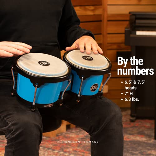 Meinl Percussion Bongos Hand Drum Set 6.5" And 7.5" With Synthetic Shells And Tuning Key — Not Made In China — Journey Series, 2-Year Warranty (Hb50Gb) #TOP5