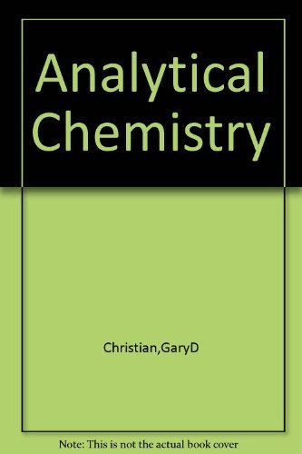 Analytical chemistry B0006C0J4Y Book Cover