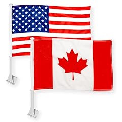 USA + Canada Car Flag