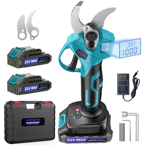 Upgraded Electric Pruning Shears, 1.4' Cutting Diameter Cordless Pruner with LCD...