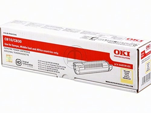 Toner yellow OKI C 830 DTN 44059105 original pour impression laser