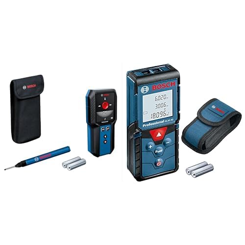 Bosch Professional Detector de Pared GMS 100-23 & Bosch Professional Medidor láser de Distancia GLM 40