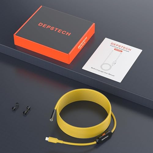 Endoskopkamera mit Licht Handy iPhone, DEPSTECH 7mm Endoskop 2MP HD nur für iPhone/iPad/iOS 12.0+,...