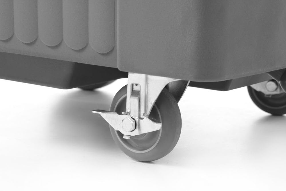 HENDI Contenedor isotérmico para hielo 110L, AmerBox, con tapa corredera y desagüe con grifo, 585x800x(H)745mm, HDPE