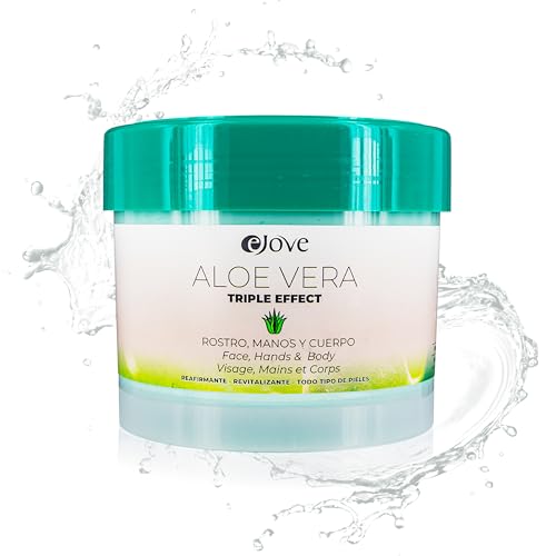 Ejove Crema Aloe Vera 500ml – Crema Hidratante Facial para Mujer u Hombre, Crema Hidratante Corporal y de Manos, con Propiedades Anticelulíticas