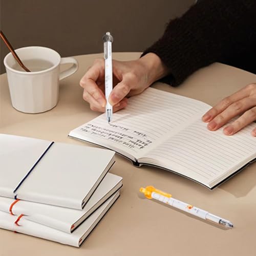 Bolígrafos de gel negro 0.5 mm retractables pack de 7 miniatura 4