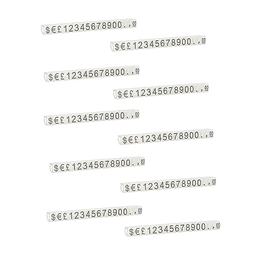 BUTIFULSIC 2sets Supermarket Display Boards Sturdy Plastic Labels for Jewelry Easy to Clean 10pcs*2